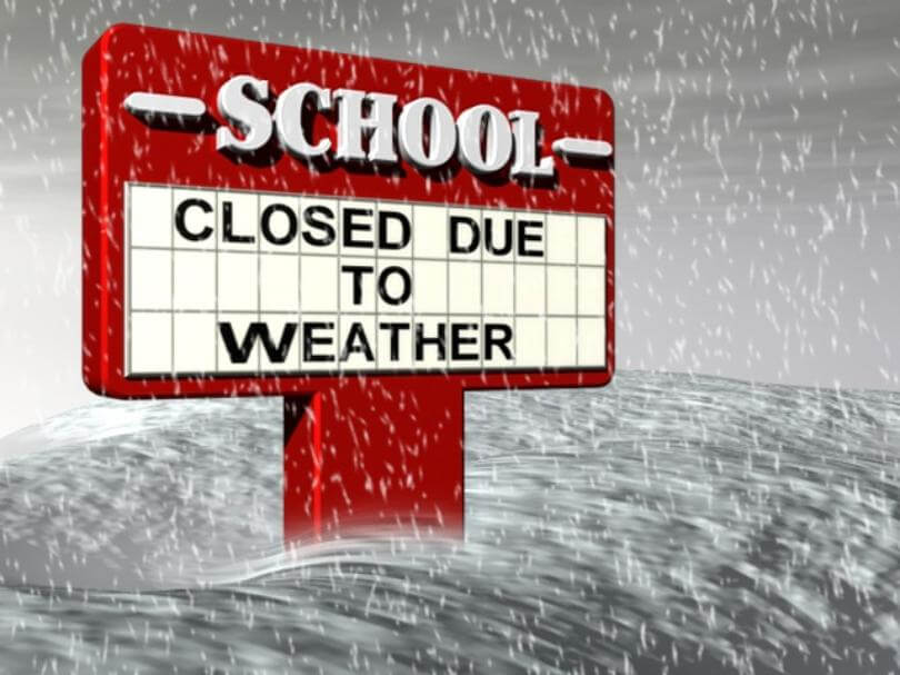 Most area schools dismissing early due to weather, we will update this