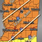 Updated timing of winter weather moving in to area