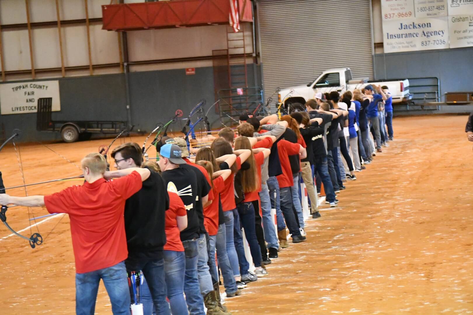 Scenes from the 2019 Tippah archery tournament, Walnut, Pine Grove, Blue Mountain, Falkner and Ripley