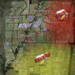 National weather service warns of large hail, damaging wind possibility for Monday