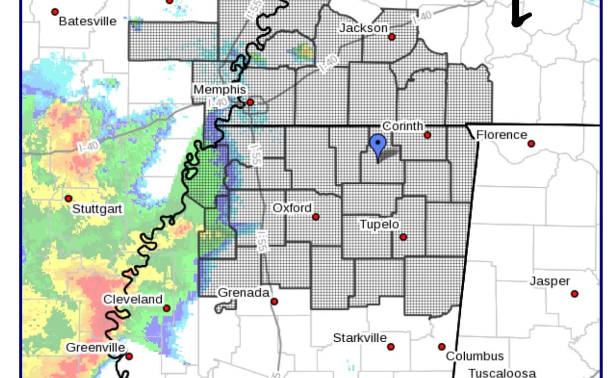 Severe thunderstorm watch issued for Tippah County until Thursday morning