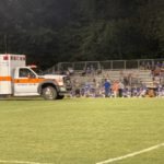 Opposing player had to be transported from field via ambulance during junior high game at Ripley