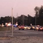 Multiple ambulances at Wreck near intersection of Highway 2 and Highway 4 that has traffic blocked