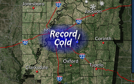 Possibility for snow, ice in Tippah County as record cold moves into area