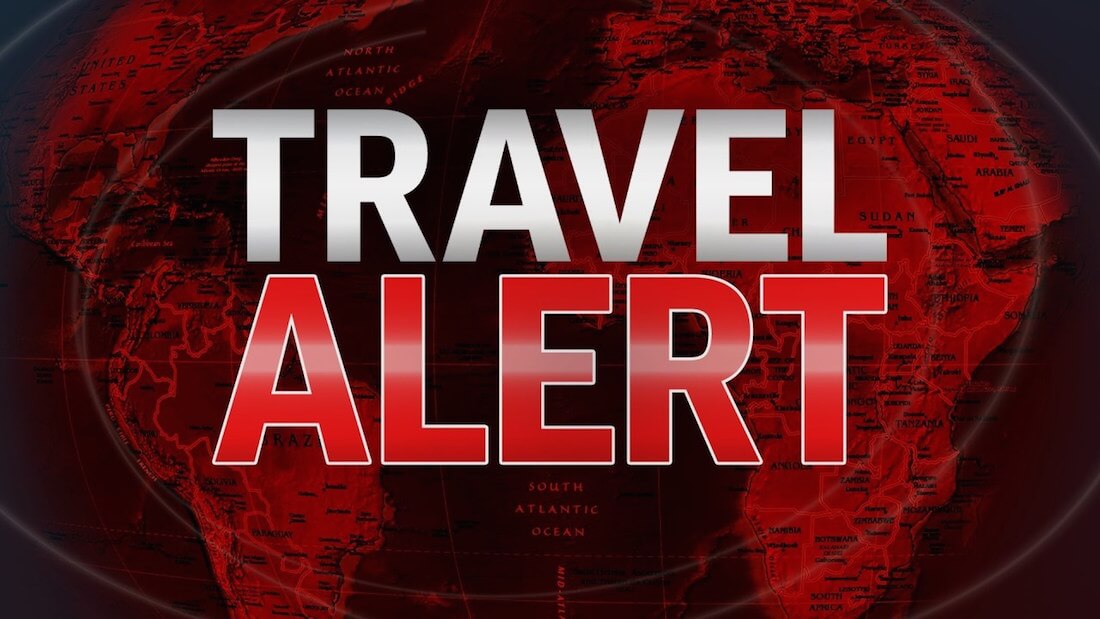 US State Department issues health alert and advises against "non-essential travel"