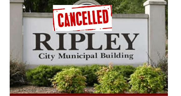 Changes, cancellations announced for Ripley utilities, park commission