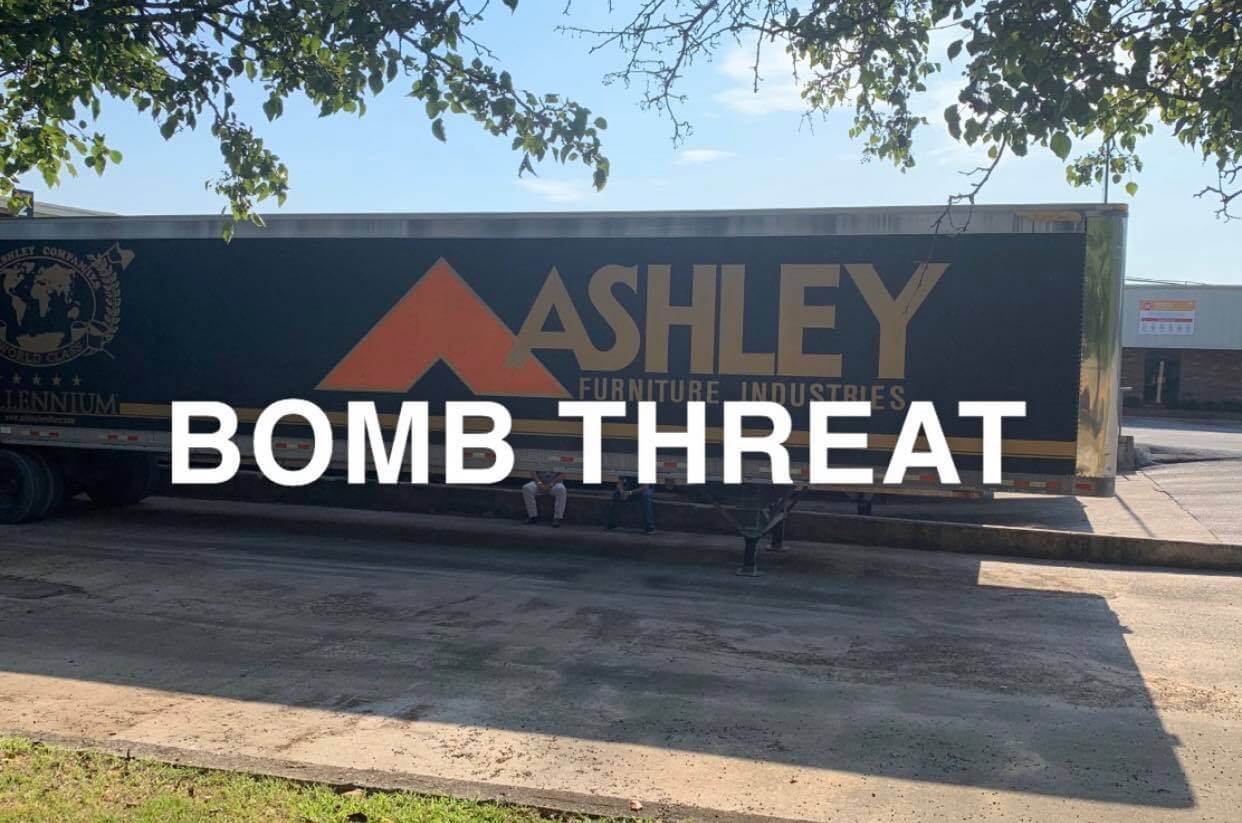 Ashley furniture in Ripley evacuated due to bomb threat on Monday morning