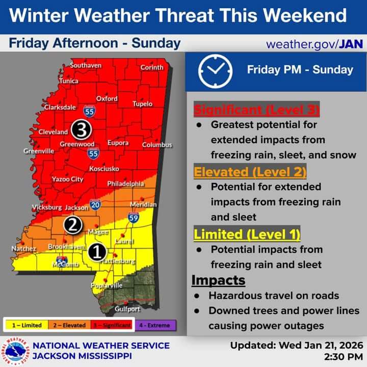 Mississippi braces for winter storm with freezing rain and cold ...