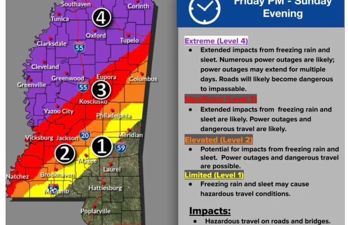 The latest update on the storm: