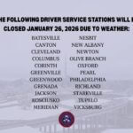 Mississippi Driver Services Stations Close or Delay Opening Amid Winter Storm Photos from Mississippi Department of Public Safety (Official)'s post