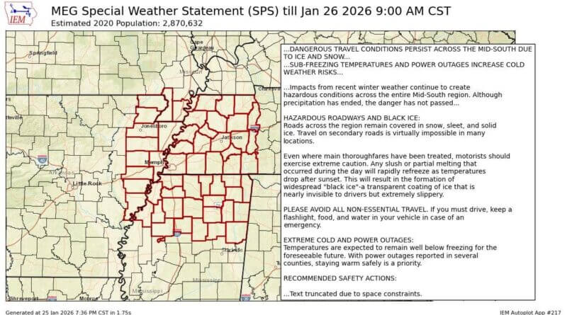 While wintry precipitation has come to an end, dangers have not passed