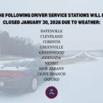Driver Service Stations Closed on Jan. 30, 2026 The following Driver Service stations will remain closed for Friday, January 30, 2026