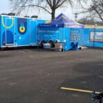 Mobile Shower Units Set Up at Walmart in Ripley Amid Power Outages Mobile shower units set up at Walmart in Ripley