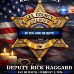 Booneville Police mourn fallen Deputy Rick Haggard The Booneville Police Department extends condolences to the family and friends of Deputy Rick Haggar