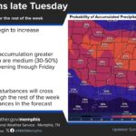 Rain returns Tuesday night as cold front moves through region Rain chances return Tuesday night as a cold front moves through the region.🌧️