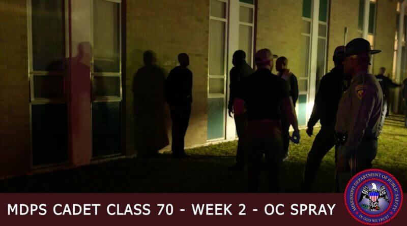 Cadet Class 70 Endures Pepper Spray Training, Moves to Week 3 OC spray is never fun but Cadet Class #70 pushed through