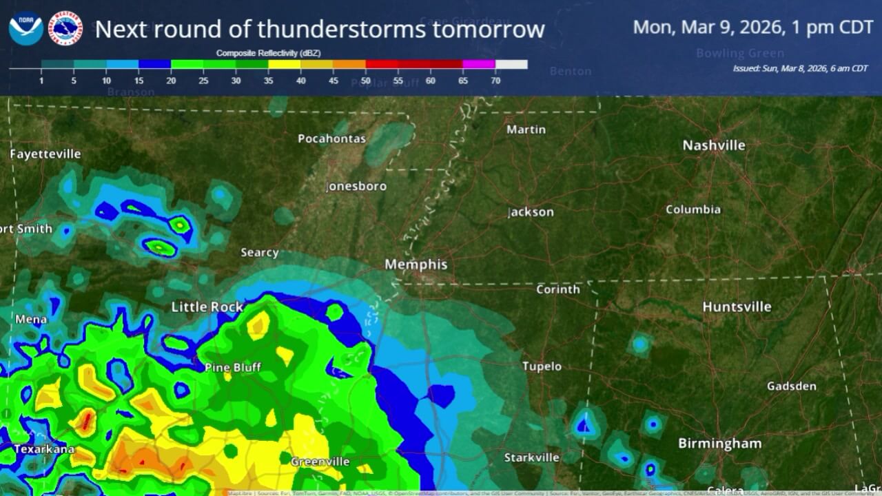 Forecasters warn of storms Monday; large hail the main threat | Tippah News