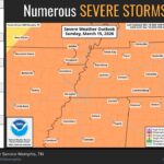 Fast-moving storms expected in Mid-South, NWS Memphis says Photos from US National Weather Service Memphis Tennessee's post