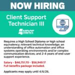 MDOT seeks Jackson-based client support technician III; applications due April 6 Have you tried turning it off and back on again?