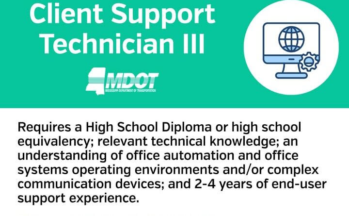 MDOT seeks Jackson-based client support technician III; applications due April 6 Have you tried turning it off and back on again?