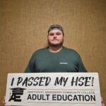 NEMCC Adult Education student earns high school equivalency diploma Congratulations to NEMCC AE at Booneville student, Davis Lauderdale, for earning his high school equ