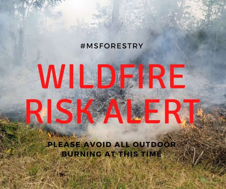 NWS Warns of Elevated Fire Danger in Mississippi; Several Counties ...