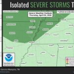 National Weather Service warns of low chance for severe storms April 2 Photos from US National Weather Service Memphis Tennessee's post
