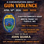 Tupelo police to host Real Talk on gun violence April 18 Tupelo Police Department invites you to Real Talk with TPD, a community conversation on gun violence