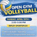 Open Gym Volleyball to debut Sunday at Ripley Sportsplex We’re excited to see something new and fun happening in our community!