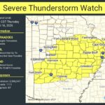Severe thunderstorm watch issued for parts of Arkansas, Illinois, Kentucky and Missouri A severe thunderstorm watch has been issued for parts of Arkansas, Illinois, Kentucky and Missouri u