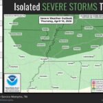 Forecasters warn of low-end severe storm risk for tomorrow Heads up! We do have a low-end risk for severe storms tomorrow afternoon/evening, level 1 out of 5