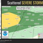 Slight severe-storm risk west of Mississippi River, forecasters say A Slight Risk for severe storms is in place for areas west of the MS River today