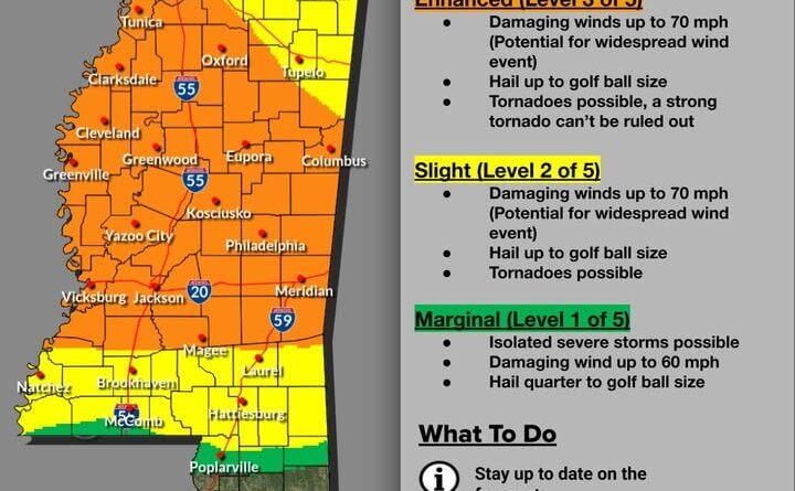 National Weather Service Extends Severe Weather Risk Across More Areas ⚠️ Severe Weather Alert Update⚠️