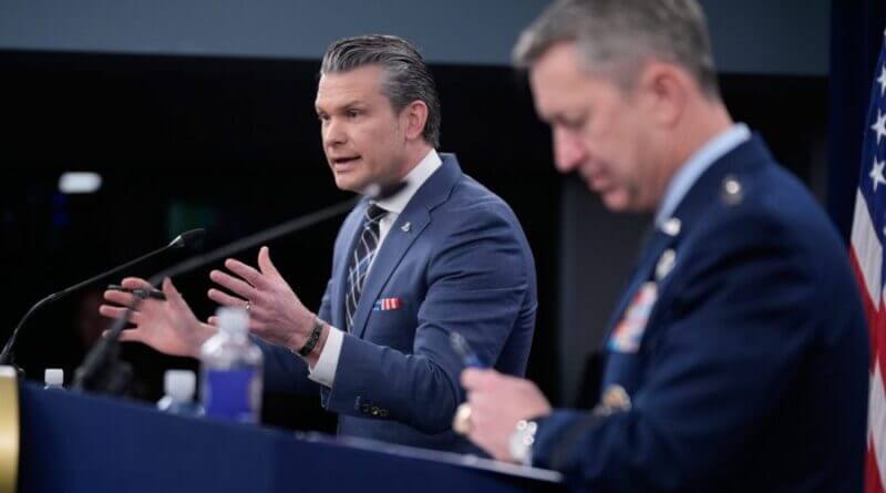 Pentagon cancels Tuesday press briefing with top defense officials Pentagon cancels Tuesday press briefing with Caine, Hegseth