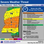 Storm Prediction Center issues enhanced severe-weather risk for Mississippi 🚨 Severe Weather Threat🚨