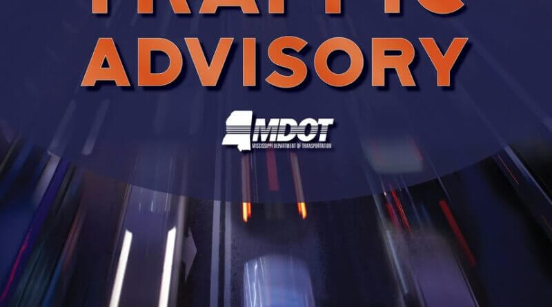 TRAFFIC ADVISORY (May 9, 2026, 5 p.m.): Following last week's storm damage in south Mississippi, MDO