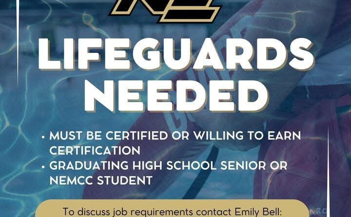 We’re hiring lifeguards at NEMCC!