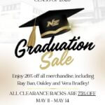 Northeast Bookstore holds 2026 graduation sale May 11–14 Hey, Northeast Tigers!