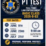 Training Center Accepting Cadets for Aug. Full-Time Law Enforcement Class We are now accepting cadets for the upcoming August Full-Time Law Enforcement Basic Class