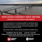 ARDOT to host public meeting on Highway 49 Mississippi River Bridge rehabilitation ✒️ MAKE PLANS TO ATTEND