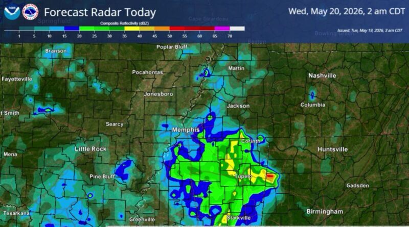 Here's a look at how this afternoon/evening's storms may play out (HRRR model)