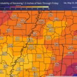 Forecast models show at least 1.5 inches of rain for most of area through Friday While rainfall totals will vary this week, there is fairly good model agreement that the majority of