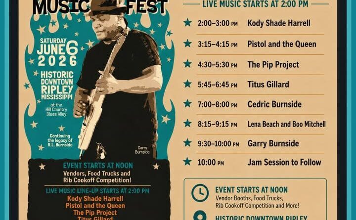 Burnside Music Fest lineup set for June 6 in Ripley 🎶 The lineup is officially set for Burnside Music Fest and we’re counting down the days!