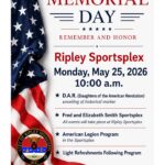 Ripley holds Memorial Day program at Sportsplex As we pause this Memorial Day to remember and honor those who made the ultimate sacrifice for our co