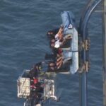 Eight riders stranded on Texas roller coaster for over three hours Eight riders left dangling atop 100-foot roller coaster for over three hours at Texas amusement park