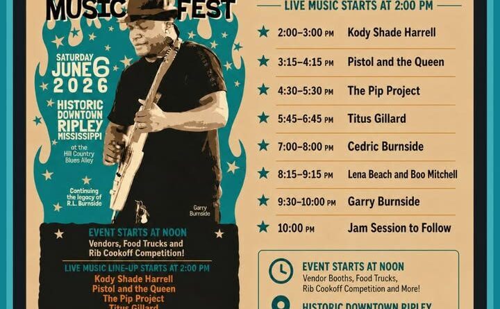 🎶 Just a reminder—here's your Burnside Music Festival lineup for Saturday!