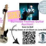 Burnside Festival Guitar Auction Ends at 10 p.m. Tonight ๐ธ Burnside Festival Guitar Auction Reminder!