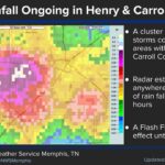 [UPDATE 6/9/26 530 PM: The threat has ended] Heavy rainfall is ongoing in Henry and Carroll counties