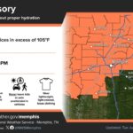 NWS Memphis issues heat advisory; warns of possible damaging winds in northwest Tennessee Photos from US National Weather Service Memphis Tennessee's post