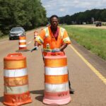 MDOT spotlights worker who closed lane on U.S. 49 for emergency repairs Photos from Mississippi Department of Transportation's post